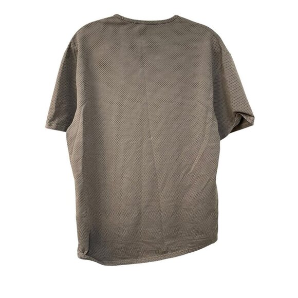 BYLT Dotted Drop Cut Tee Short Sleeves Size Large Men’s Mocha Brown Black - Picture 4 of 5